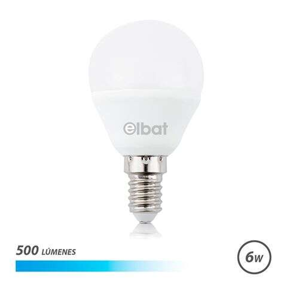 Elbat Bombilla LED G45 - 6W - 500Lm - E14 - Luz Blanca 1