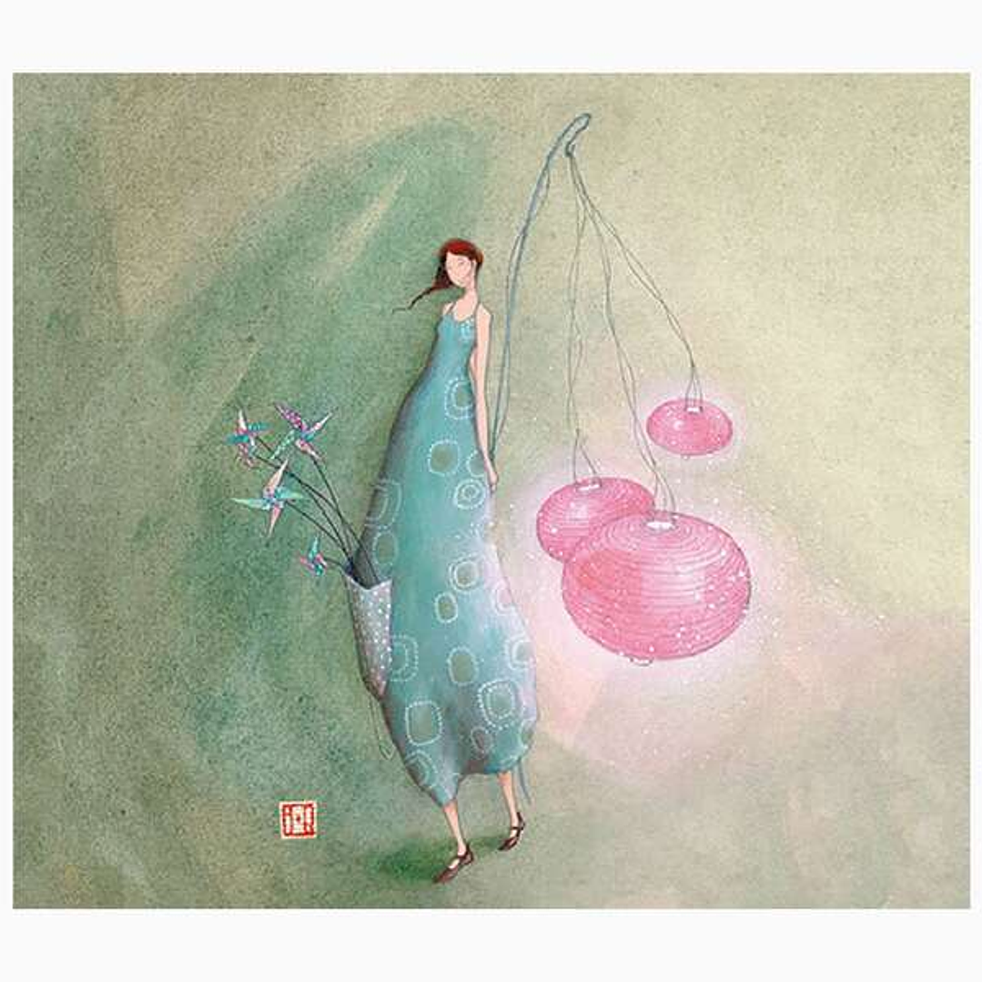 Pictura Gaëlle Boissonnard Tarjeta Doble - Acabado en Barniz de Relieve UV Grueso - Laminado Mate de Tacto Suave - 10.5x21cm - Papel con Certificacion 1