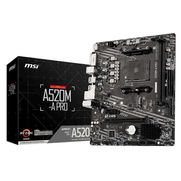 MSI Placa Base A520M-A PRO mATX AM4 1