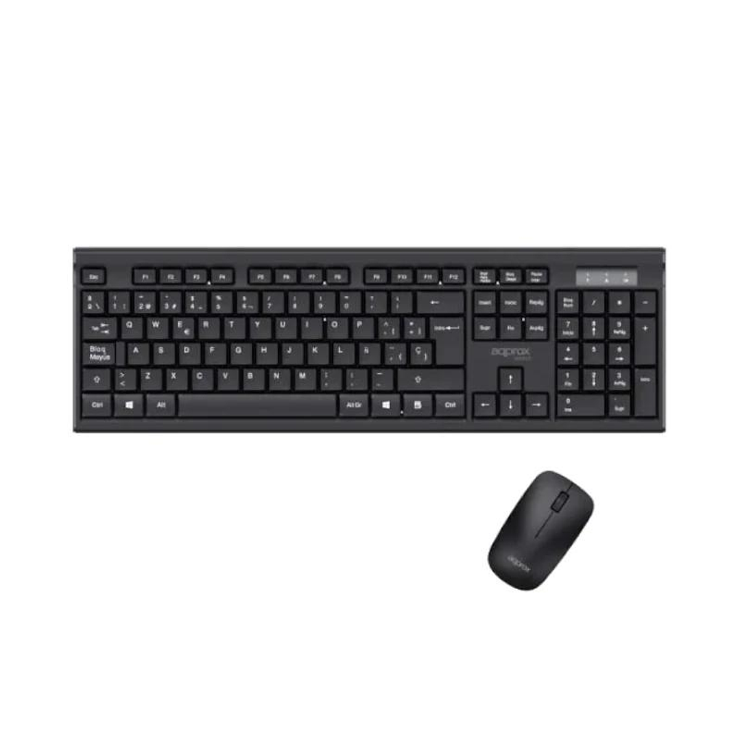 APPROX Teclado+raton inal. MX410 Negro 1