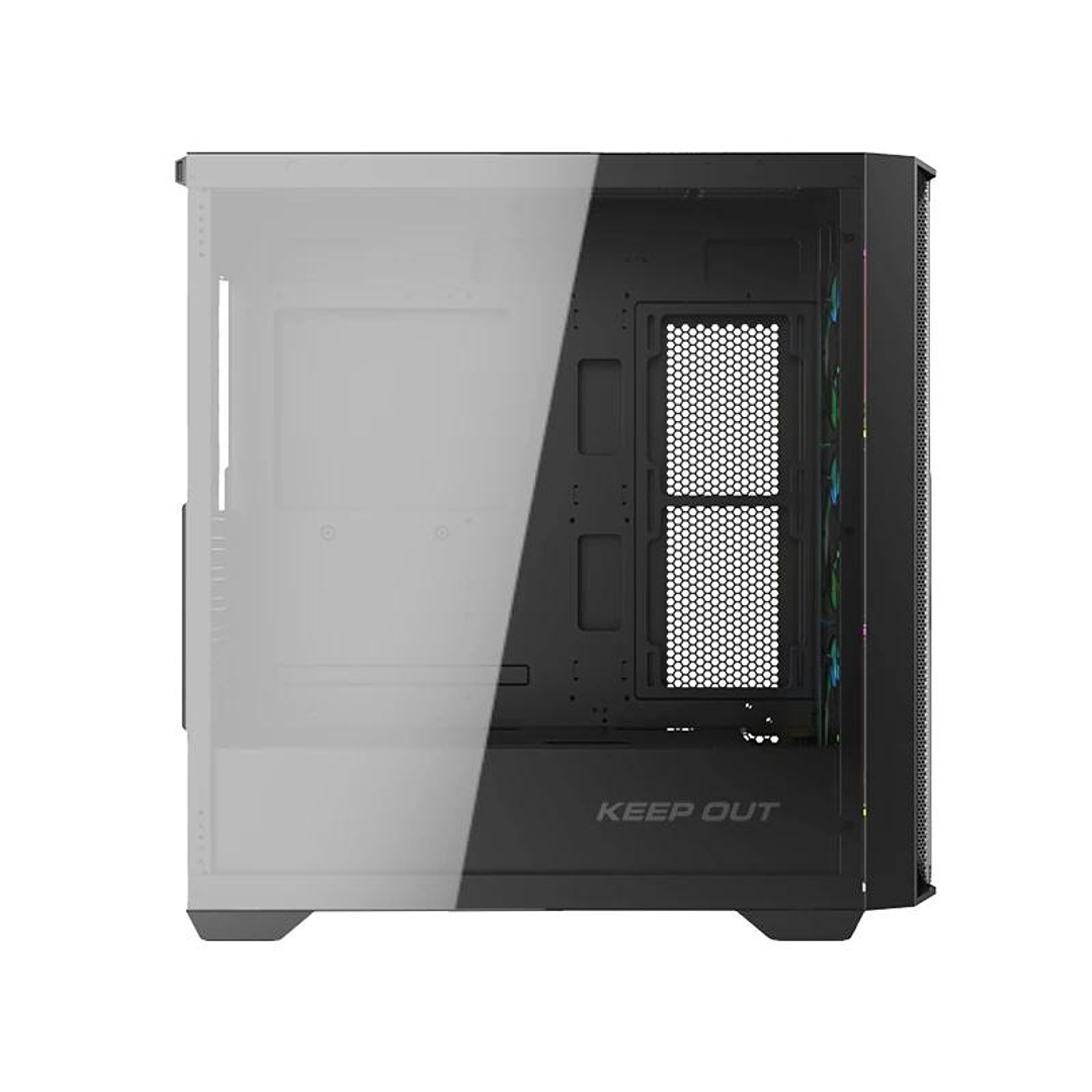 Keep Out Caja M-Atx KO XC-500 ARGB USB3 BlackGlass 3