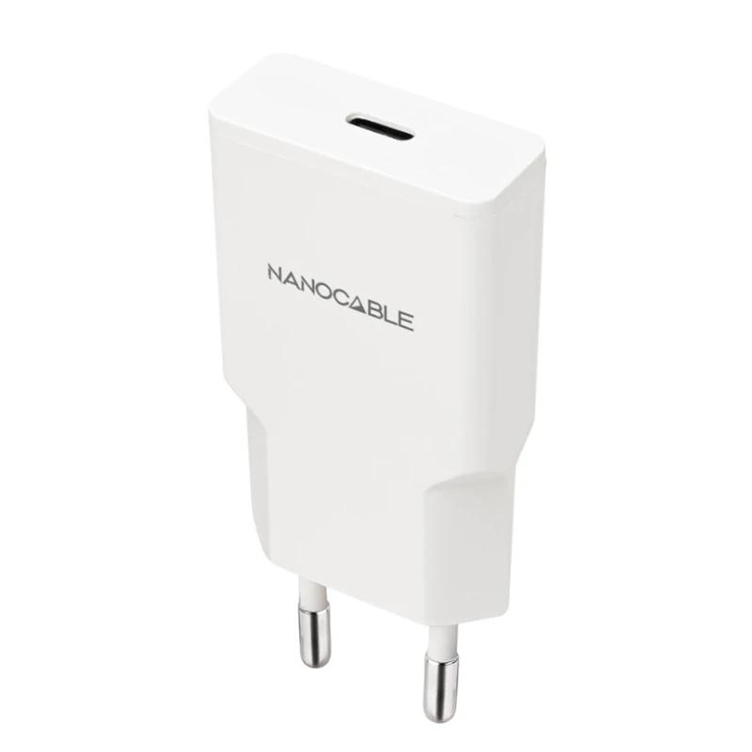 Nanocable Cargador USB-C/PD 20W   Blanco 1