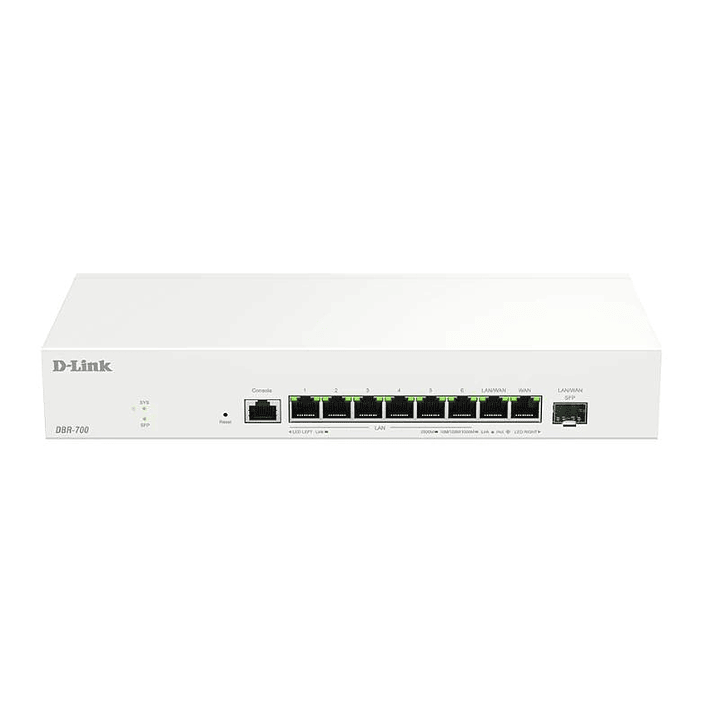 D-Link DBR-700 Router 7x2.5G 1X2.5 WAN 1x2.5 SFP 1