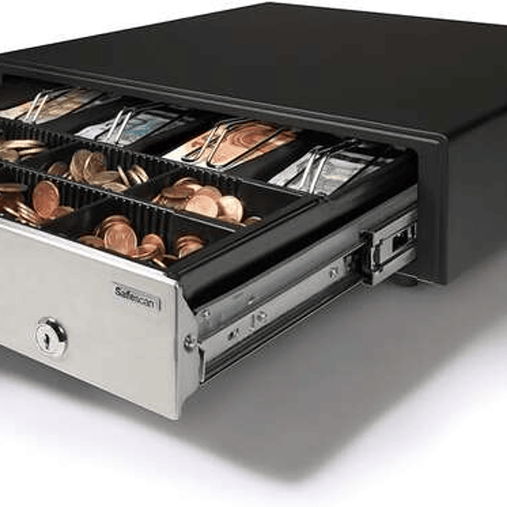 Safescan HD-4141S Cajon Portamonedas - 8 Compartimentos para Monedas y 4 para Billetes - hasta 2 Millones de Aperturas 1