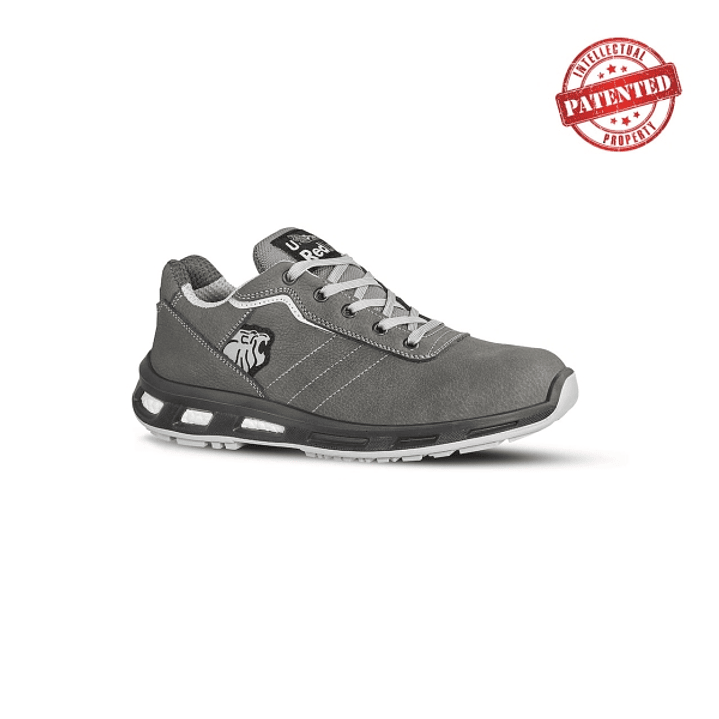 Upower Ring S ESD Calzado de Seguridad Bajos - Talla 39 - Cuero Nubuck, Puntera de Aluminio, Suela PU/PU, Hidrofugos, Antiarrugas, Antideslizantes, Pr 1