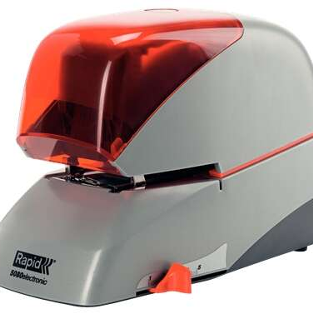 Rapid Supreme 5080e Grapadora Electrica de Sobremesa + Cartucho de 5000 Grapas - Grapa hasta 80 Hojas - Profundidad de Grapado Ajustable hasta 50mm -  1