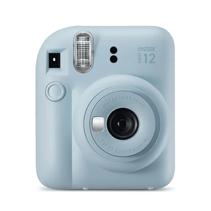 Fujifilm Instax Mini 12 Pastel Blue Camara Instantanea - Tamaño de Imagen 62x46mm - Flash Auto - Exposicion Automatica - Mini Espejo para Selfies - Mo 1