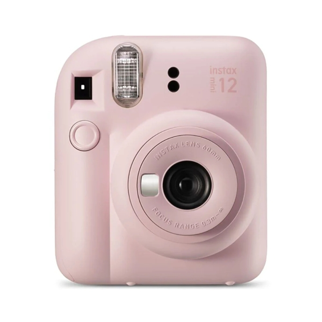 Fujifilm Instax Mini 12 Blossom Pink Camara Instantanea - Tamaño de Imagen 62x46mm - Flash Auto - Exposicion Automatica - Mini Espejo para Selfies - M 1