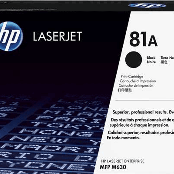 HP CF281A Negro Cartucho de Toner Original - 81A 1