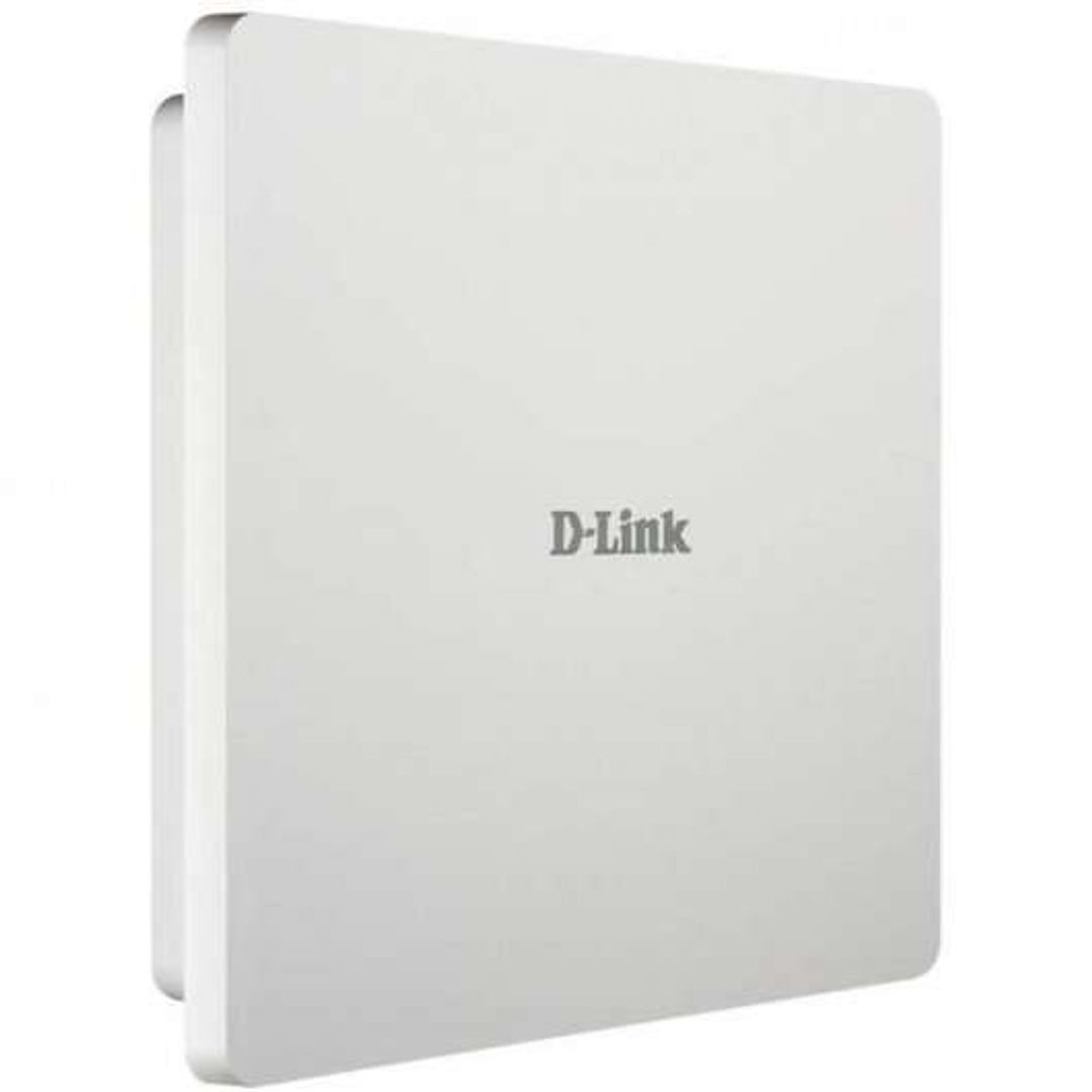 D-Link Punto de Acceso WiFi AC1200 PoE Dual Band para Exterior - 5 GHz/2.4GHz - Tasa de Transferencia Max. 867 Mbps - 2 Puertos RJ45 - Carcasa Resiste 1