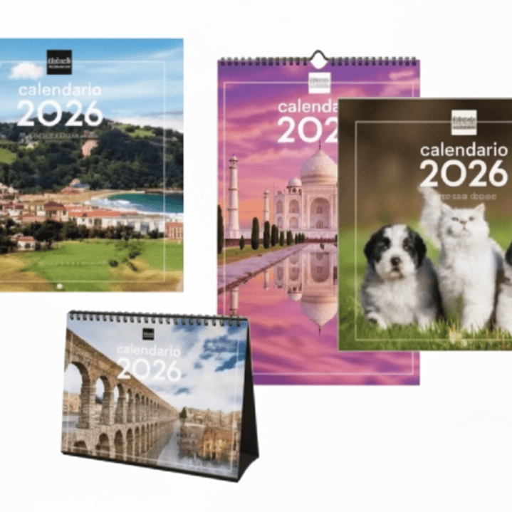 Finocam Pack de 35 Calendarios de Imagenes Surtidos - Anual 2026 - Color Surtidos 1