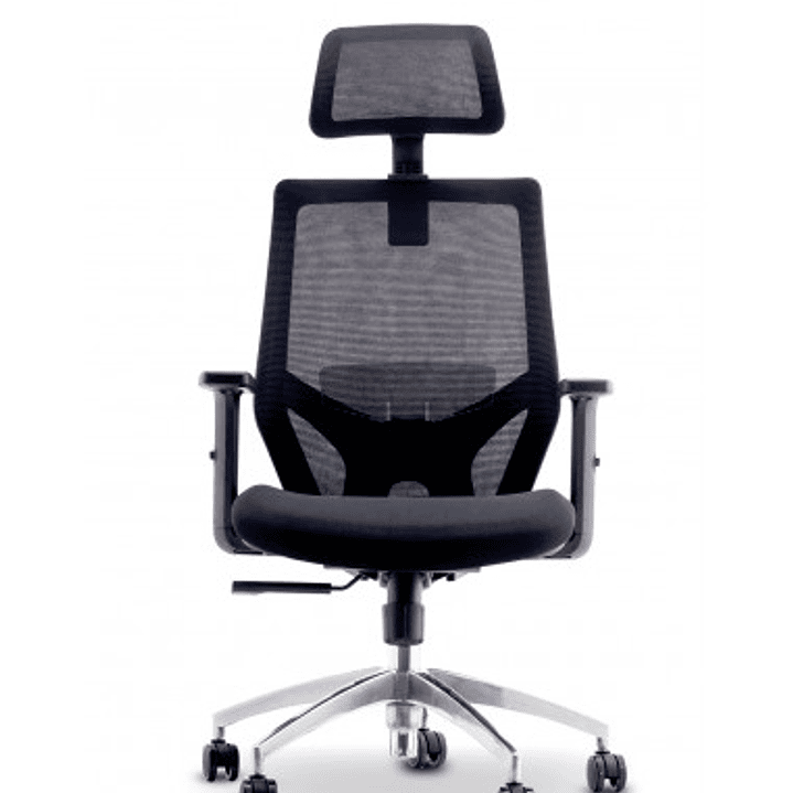 Urban Factory Ergo Silla de Oficina Ergonomica - Soportes Lumbar y Cervical Ajustables - Respaldo de Malla - Ajustable - Color Negro 1