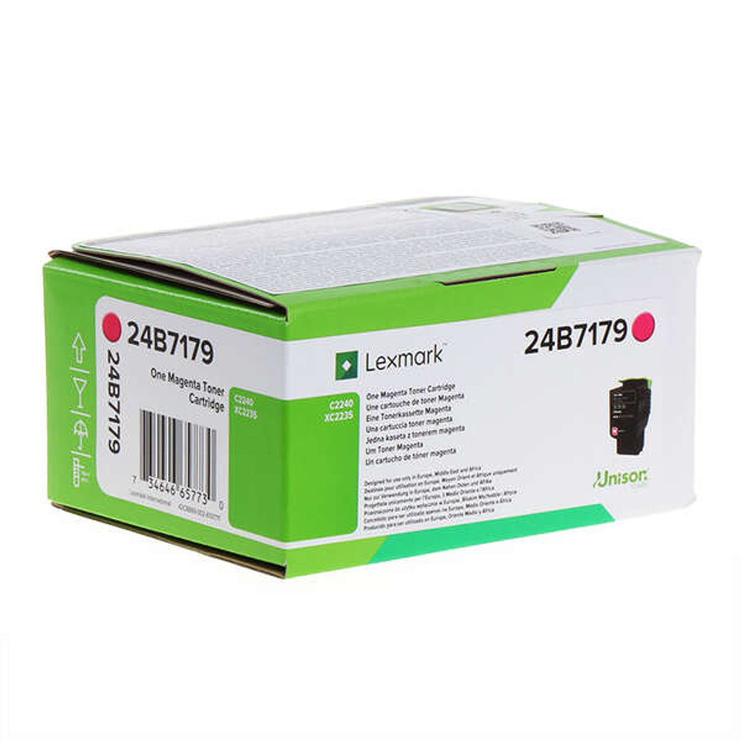 Lexmark C2240/XC2235 Magenta Cartucho de Toner Original - 24B7179 1