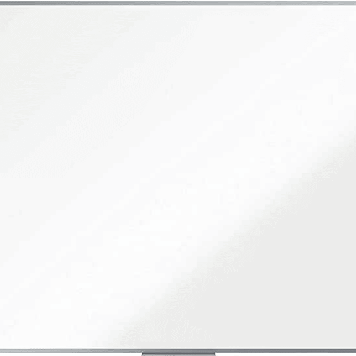 Nobo Essence Pizarra de Melamina 1500x1200mm - Marco de Aluminio Anodizado - Bandeja para Rotuladores - Color Blanco 1