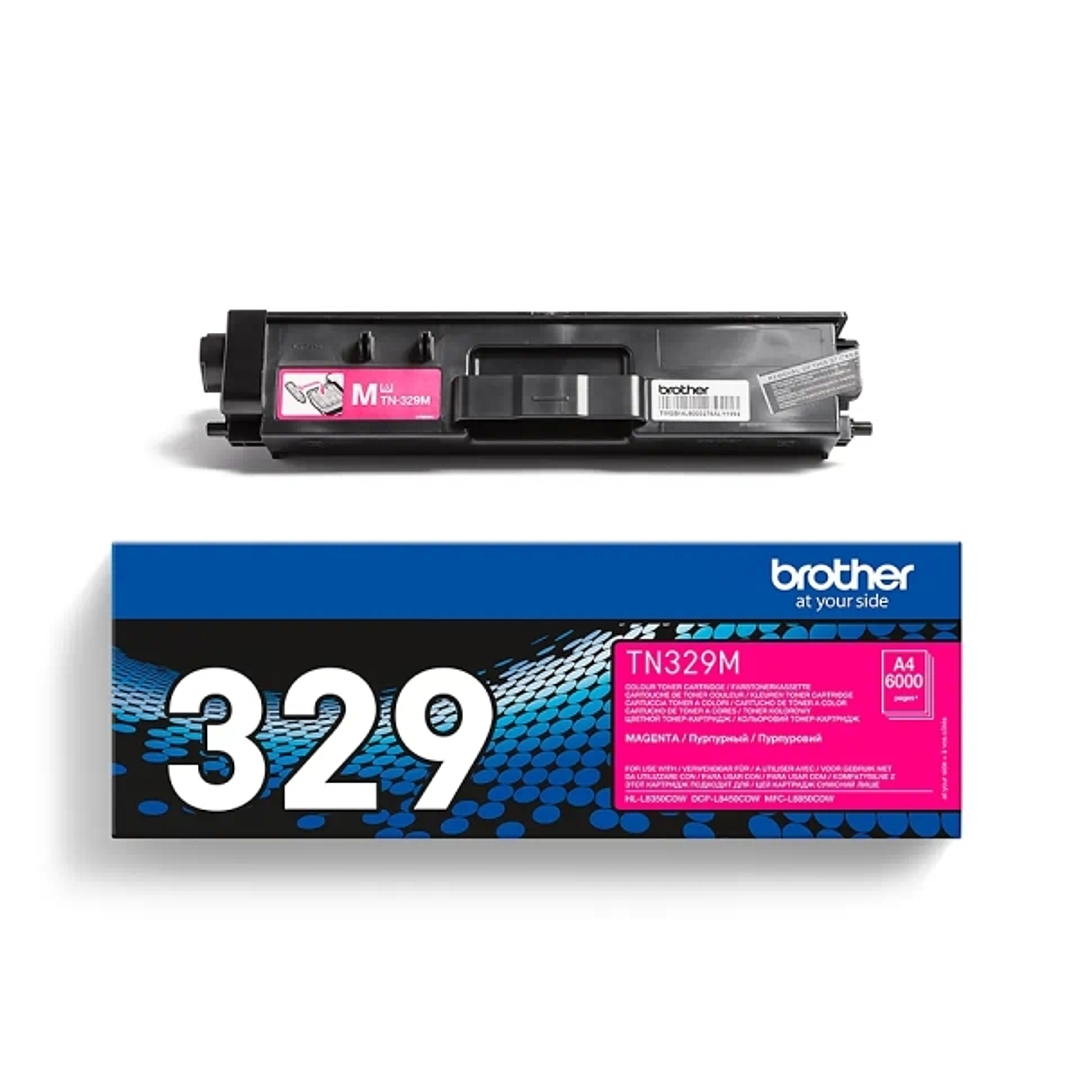 Brother TN329 Magenta Cartucho de Toner Original - TN329M 1