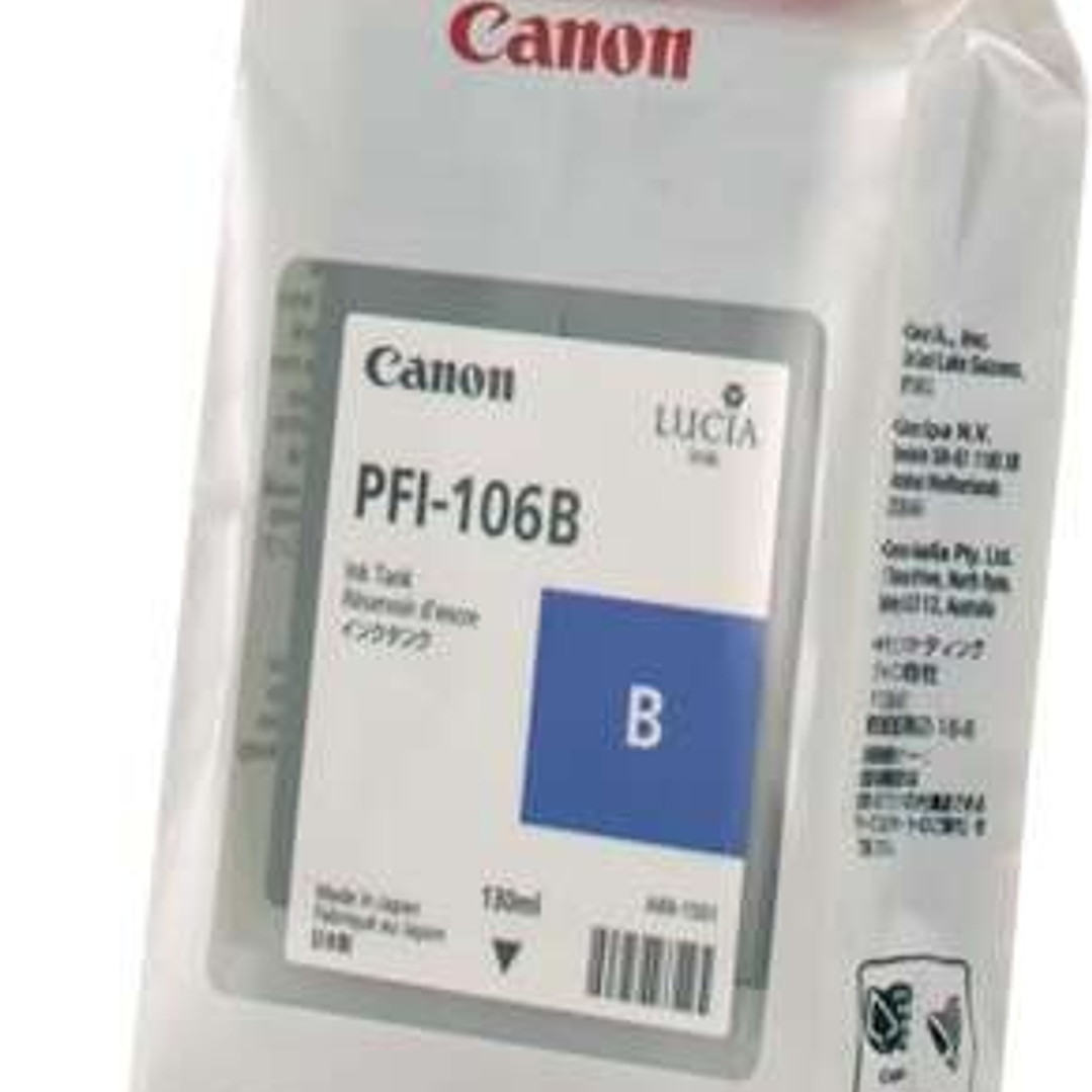 Canon PFI106 Azul Cartucho de Tinta Original - PFI106B/6629B001 1