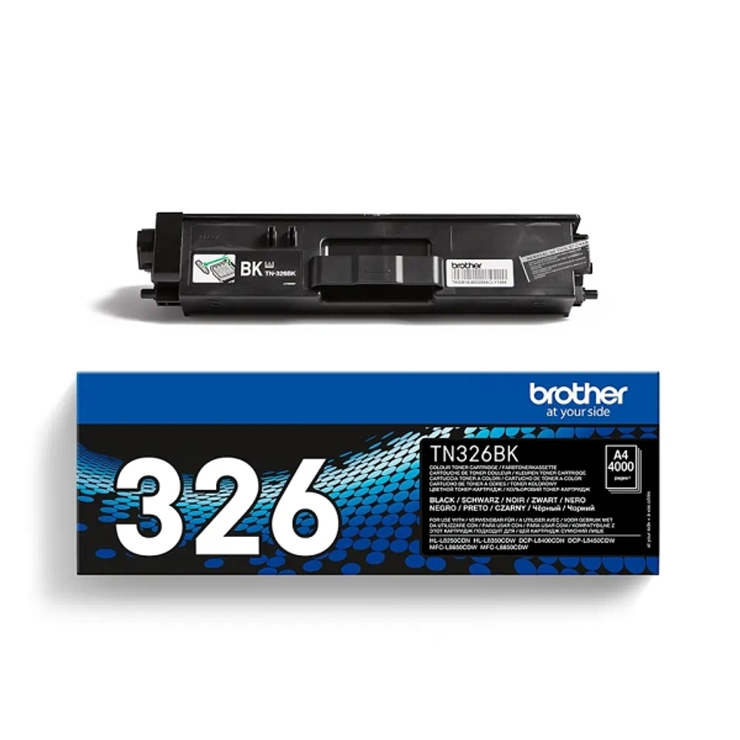 Brother TN326 Negro Cartucho de Toner Original - TN326BK 1