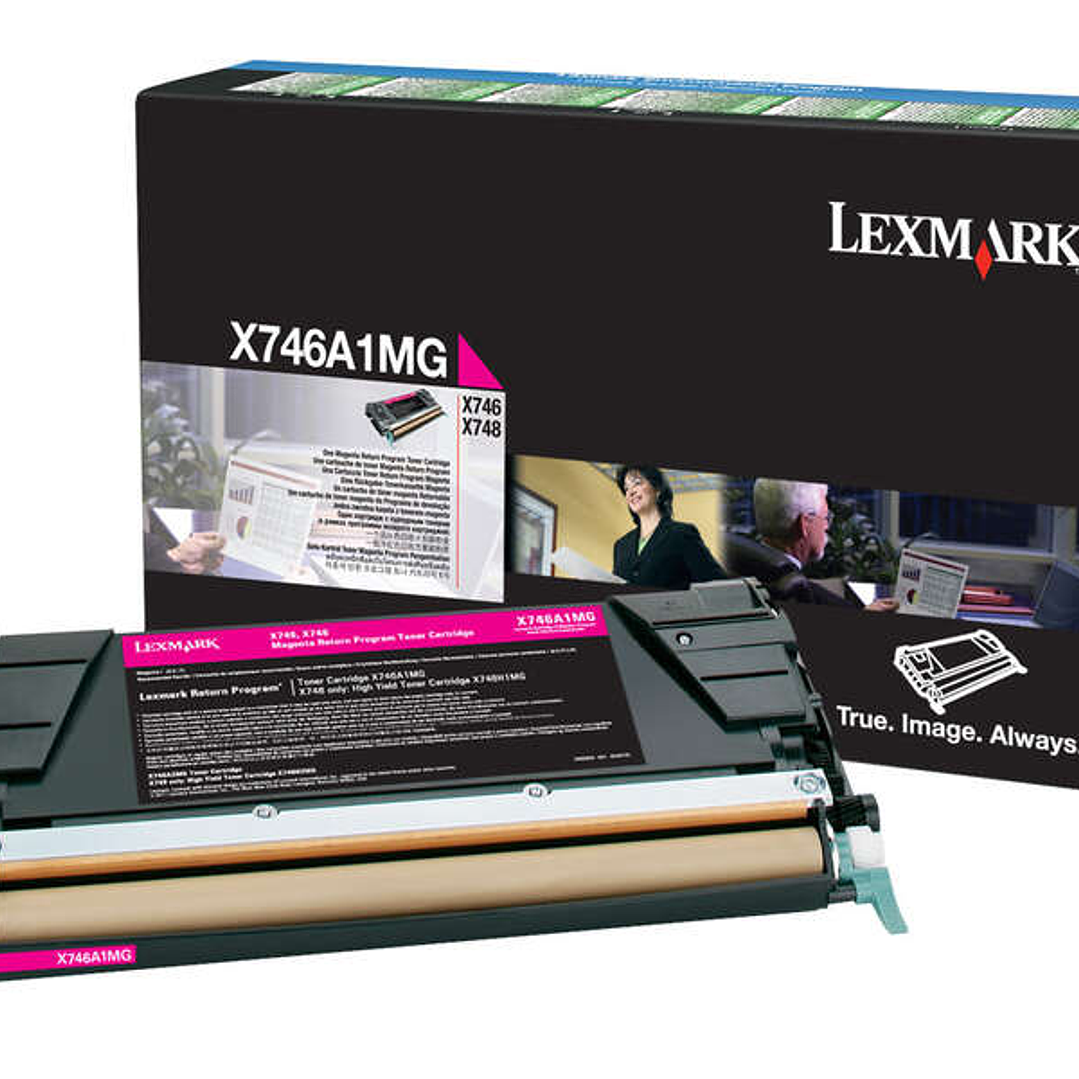 Lexmark X746/X748 Magenta Cartucho de Toner Original - X746A1MG 1