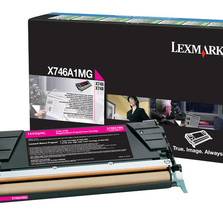 Lexmark X746/X748 Magenta Cartucho de Toner Original - X746A1MG 1