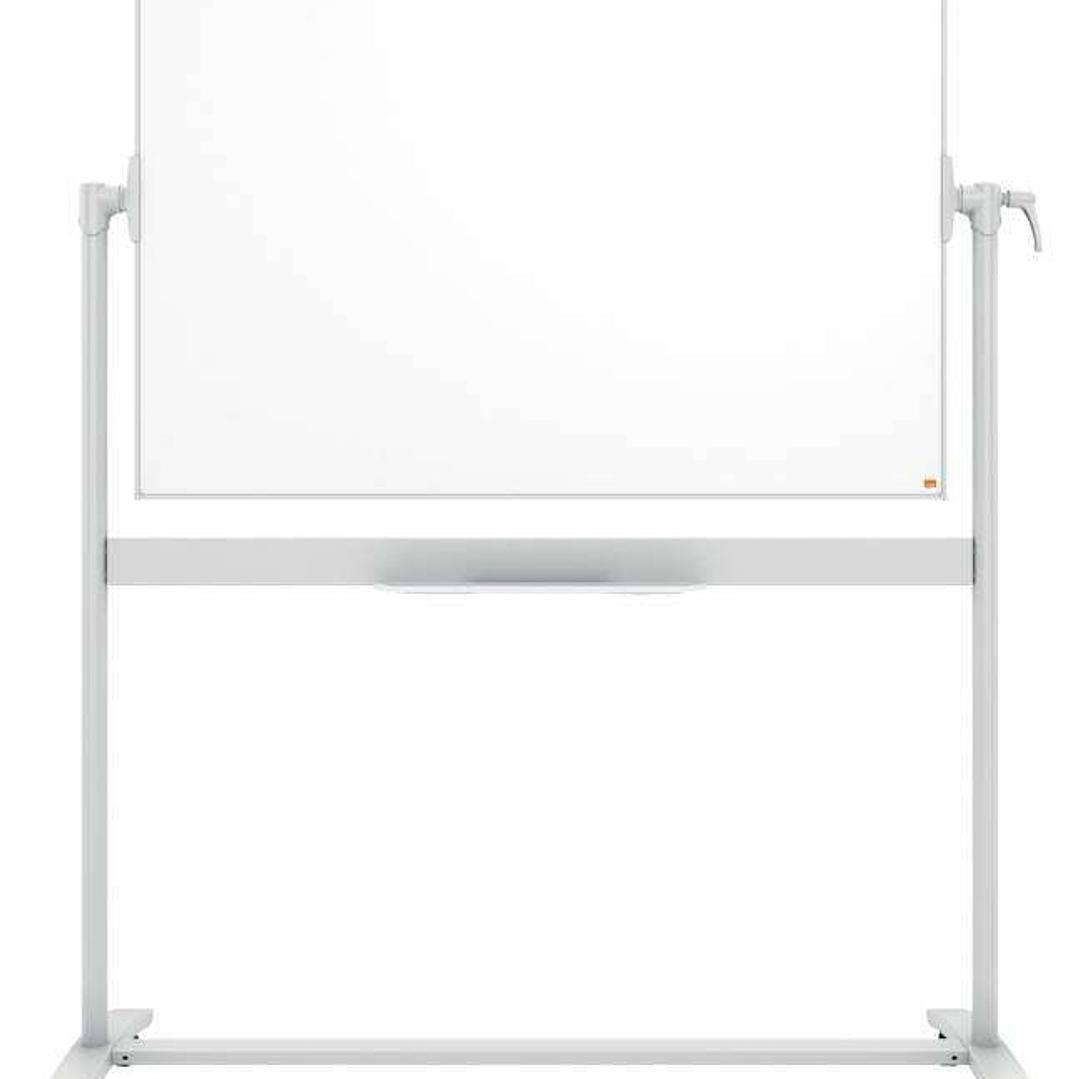 Nobo Pizarra Blanca Movil de Esmalte Classic - 1200 × 900mm - Diseño Puntero - Color Blanco 1