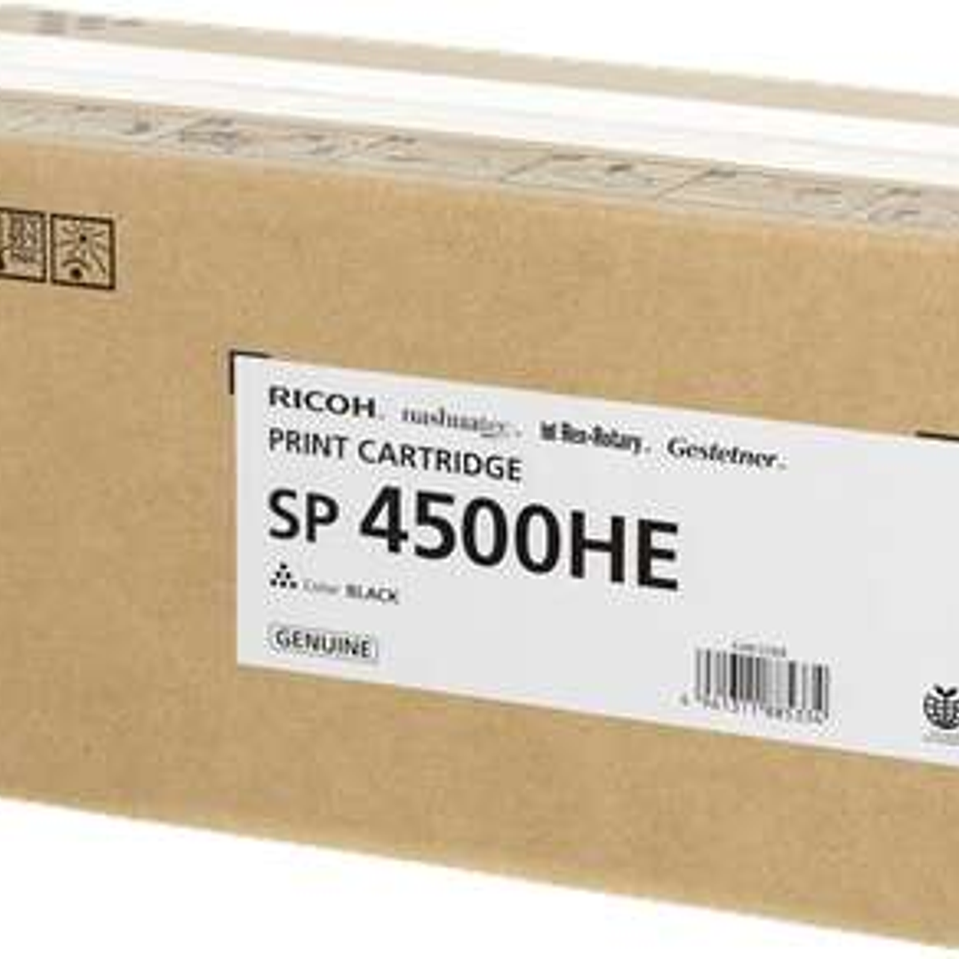 Ricoh Aficio SP4510 Negro Cartucho de Toner Original - SP4500HE/407318 1