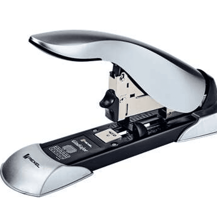 Rexel Gladiator Grapadora de Gruesos - Hasta 160 Hojas - Guia de Papel Incorporada - Para Grapas 23/8-20mm - Color Plata 1