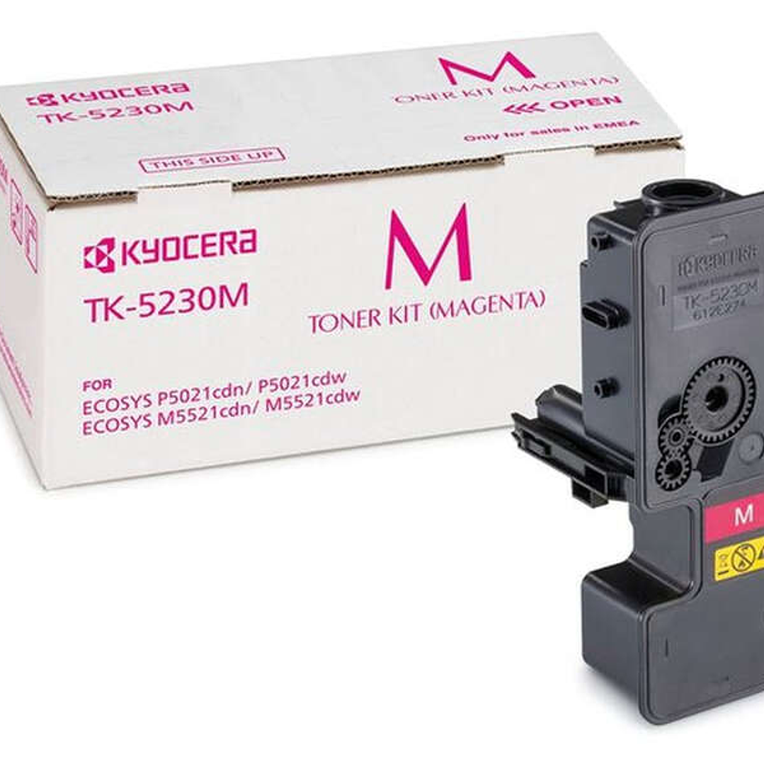 Kyocera TK5230 Magenta Cartucho de Toner Original - 1T02R9BNL0/TK5230M 1