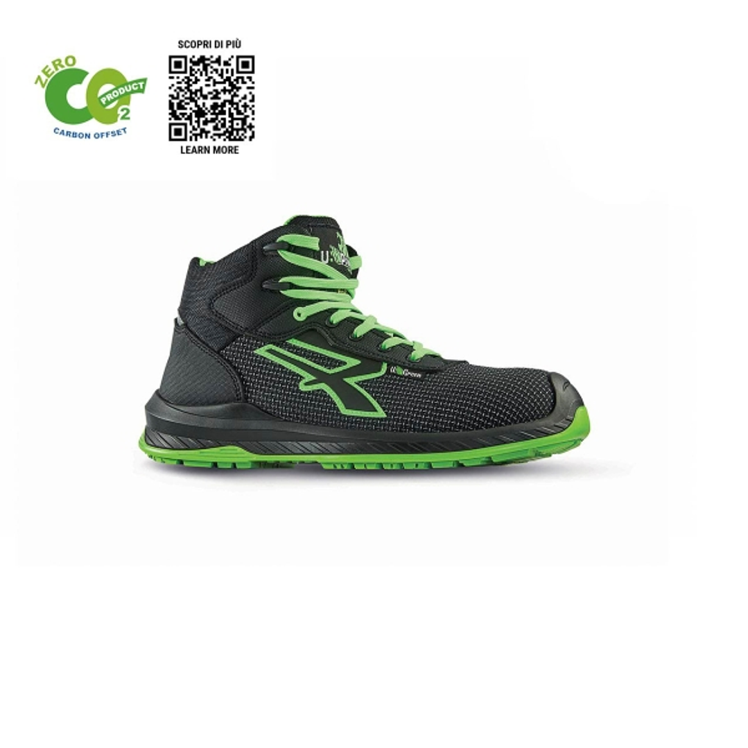 Upower Lake UK S ESD Calzado de Seguridad Carbon Neutral - Talla 44 - Proteccion S3S CI FO SR, Puntera AirToe Composite, Antideslizante, Resistente al 1
