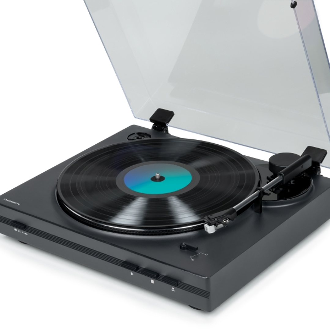 Thomson TT355 Giradiscos Preamplificado - Funcion Parada Automatica - Color Antracita 1