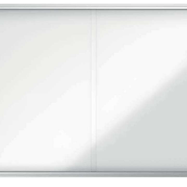 Nobo Vitrina Interior para 18 Hojas A4 con Superficie Magnetica y Puerta Deslizante - 997x1412x54mm - Superficie Blanca Metalica y Magnetica de Borrad 1