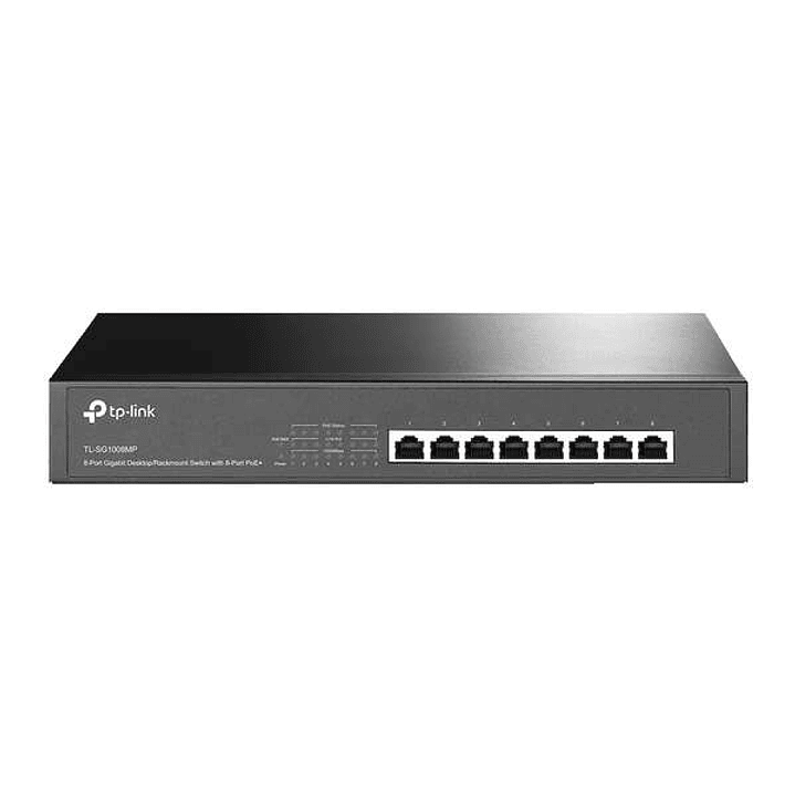 TP-Link Switch  Sobremesa - 8 Puertos Gigabit con PoE+  - Montaje en Rack 1