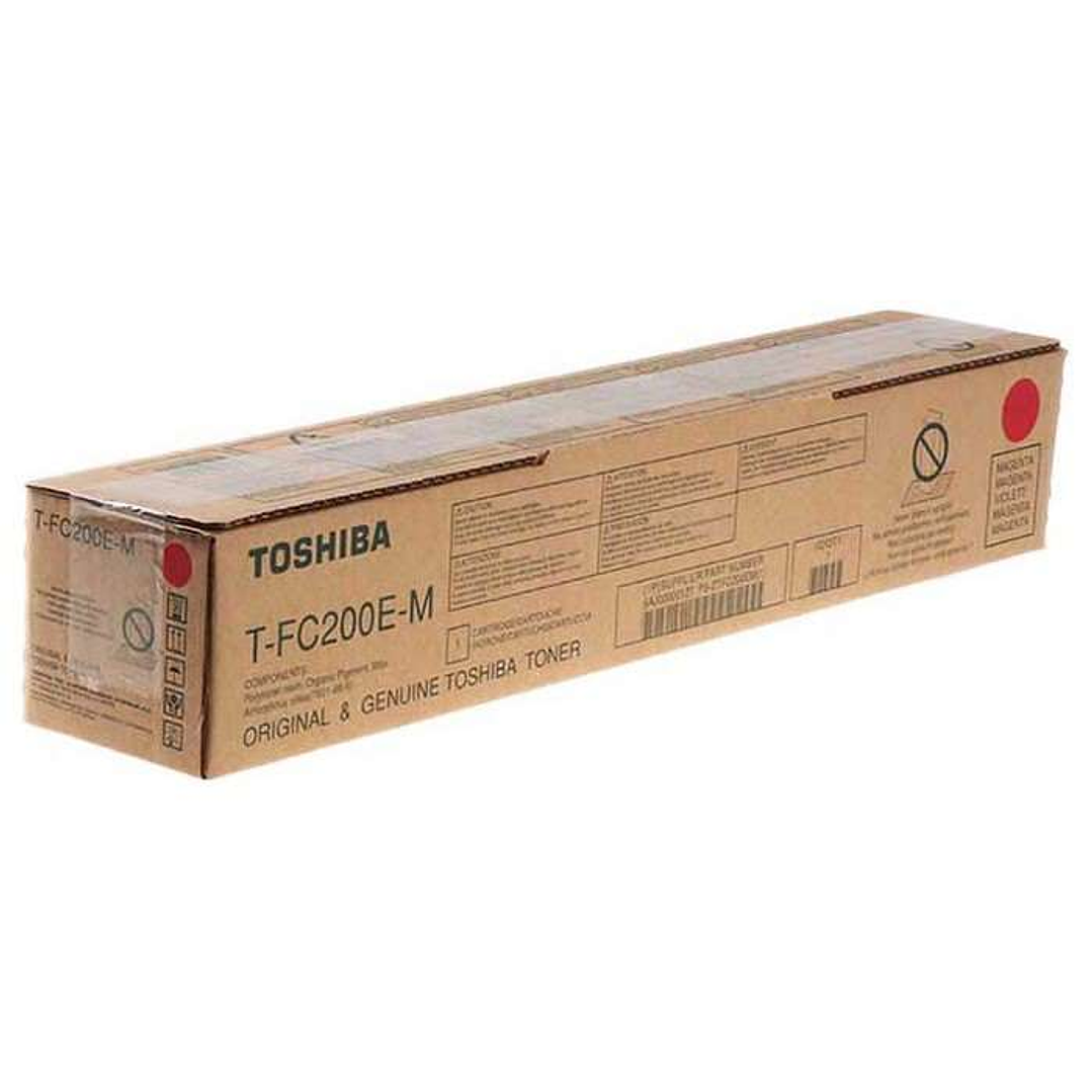 Toshiba T-FC200EM Magenta Cartucho de Toner Original - 6AJ00000261/6AJ00000197/6AJ00000127 1