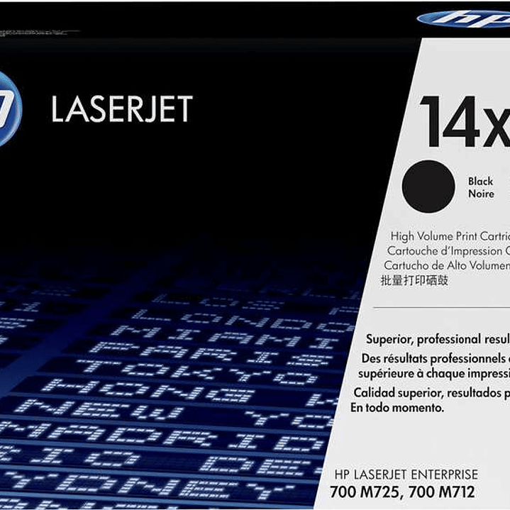 HP CF214X Negro Cartucho de Toner Original - 14X 1