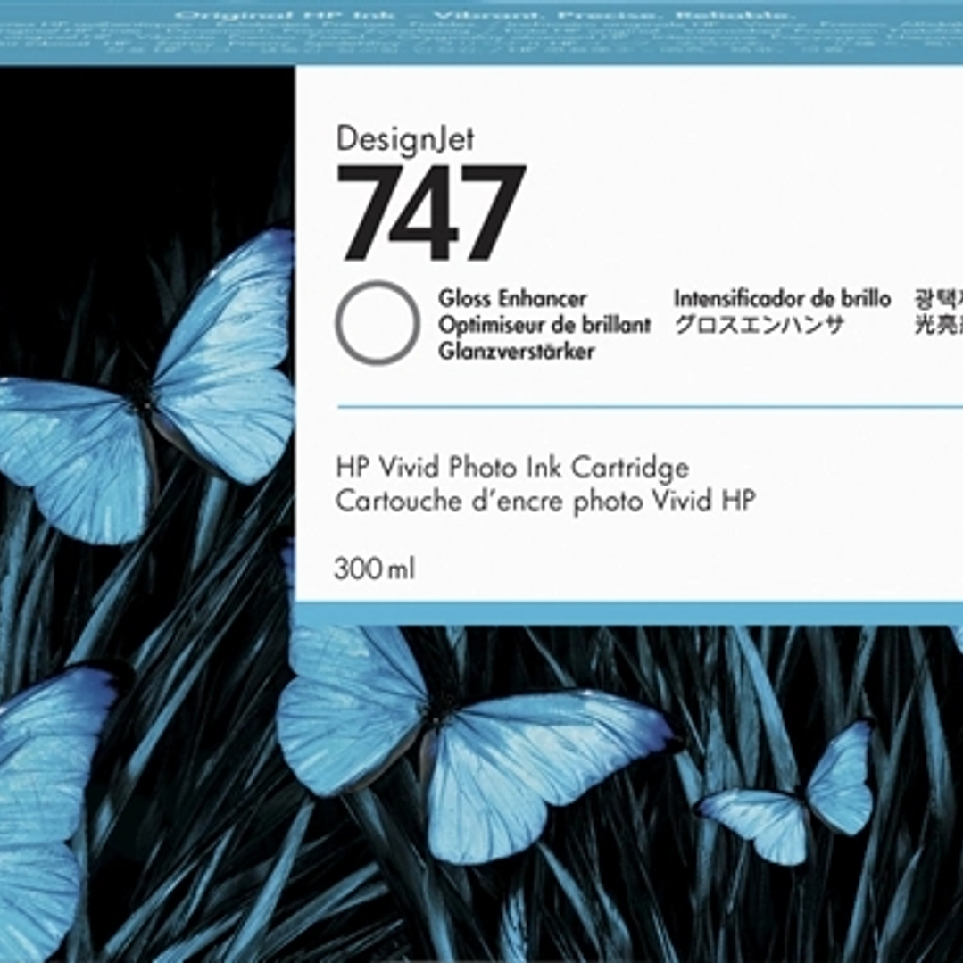 HP 747 Optimizador de Brillo Cartucho de Tinta Original - P2V87A 1