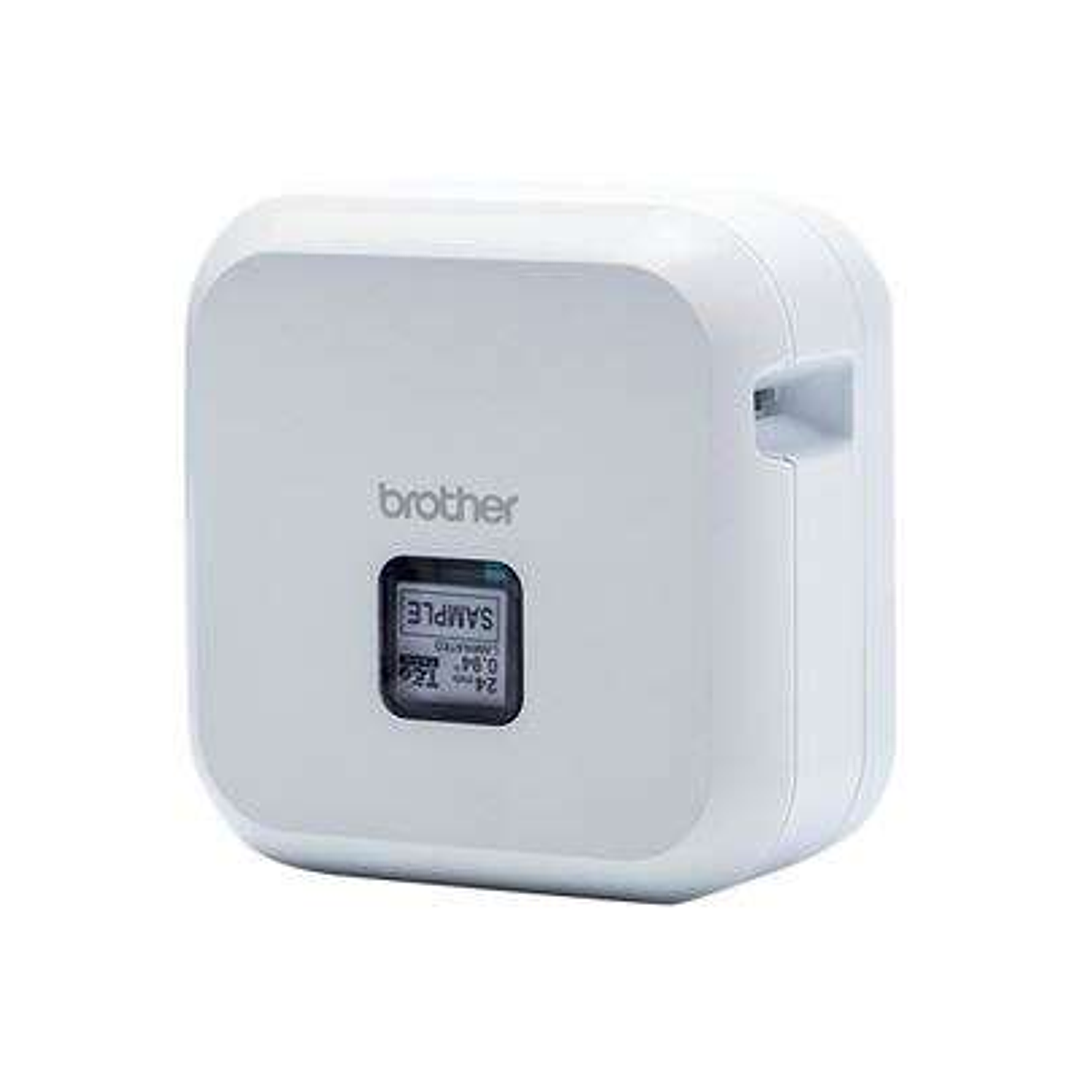 Brother PT-P710BTH Cube Rotuladora Electronica Portatil Bluetooth USB - Resolucion 180ppp - Velocidad 20mms - Bateria Recargable - Color Blanco 1