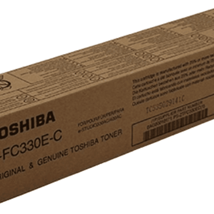 Toshiba T-FC330EC Cyan Cartucho de Toner Original - 6AG00009130 1