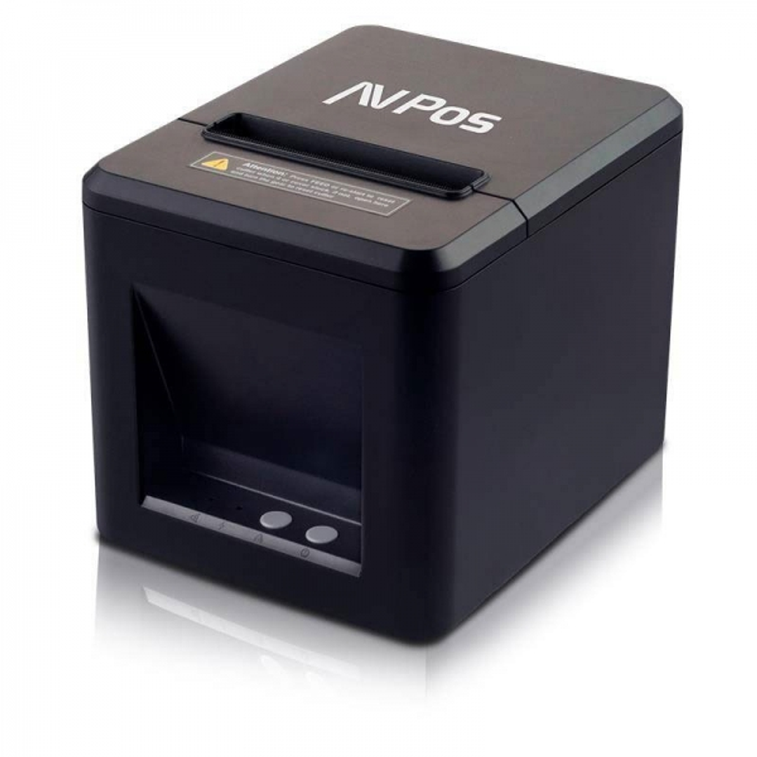 AVPos AVP-TC40NET Impresora Termica Tickets - Velocidad 260mm/s - Autocorte Parcial - USB y LAN - Color Negro 1