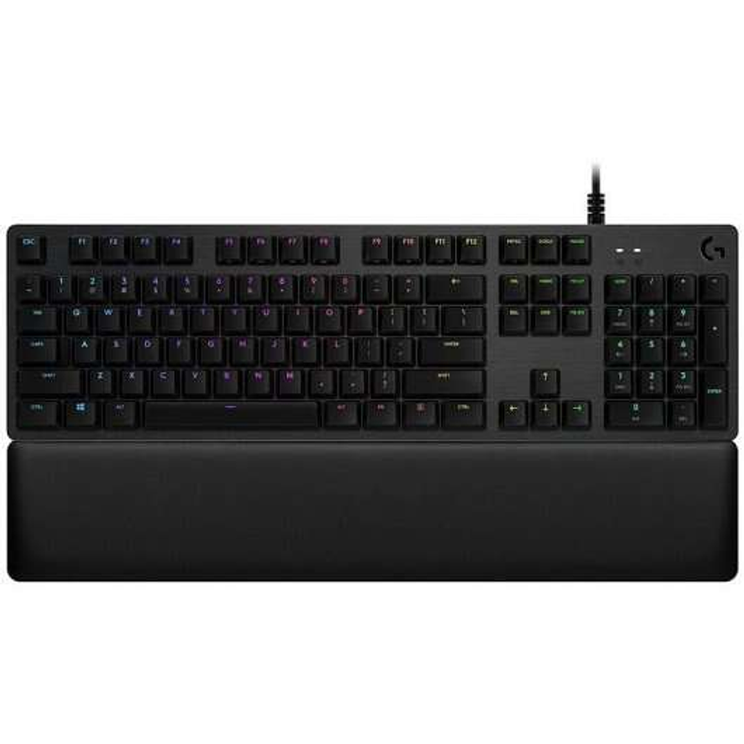Logitech G513 Teclado Mecanico Gaming USB - Teclas Mecanicas GX Brown - Iluminacion RGB Lightsync - Superficies de Metal - Reposamuñecas de Espuma - C 1