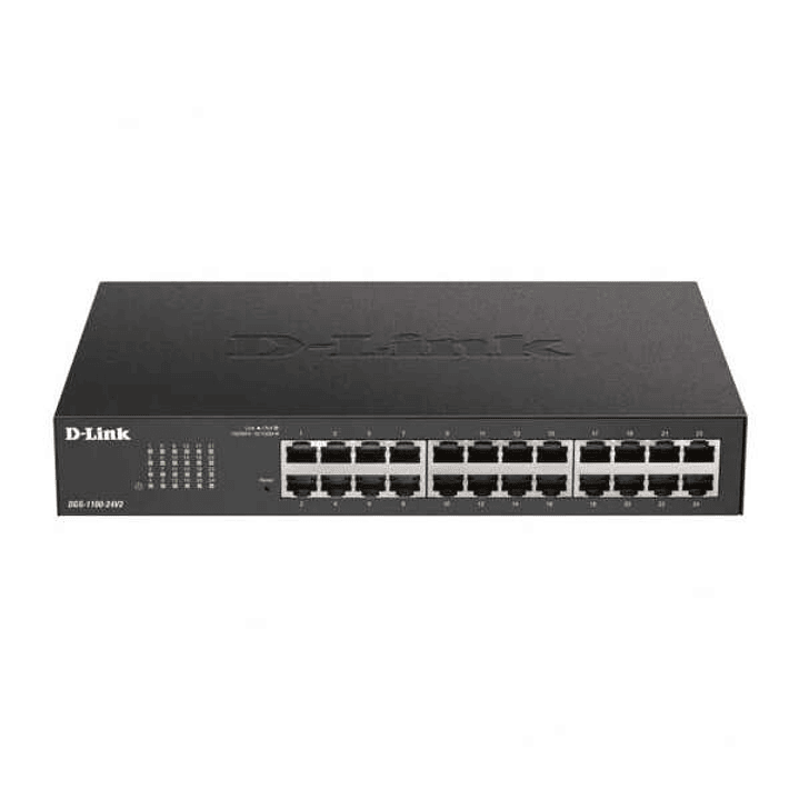 D-Link Switch Semigestionable 24 Puertos Gigabit 10/100/1000 Mbps 1