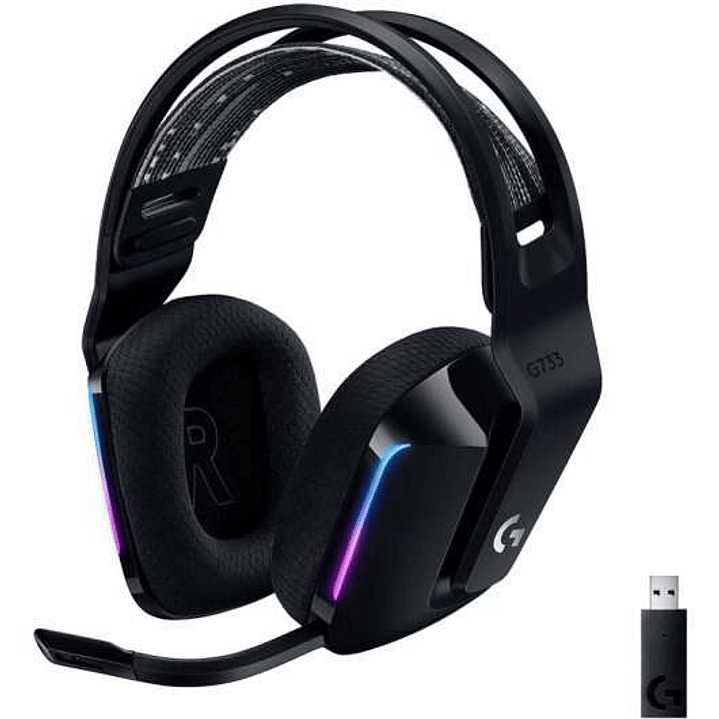 Logitech G733 Auriculares Gaming Inalambricos DTS 7.1 con Microfono - Tecnologia Lightspeed - Iluminacion RGB - Autonomia hasta 29h - Microfono Extrai 1