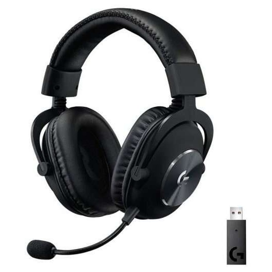 Logitech G Pro X Auriculares Gaming Inalambricos DTS 7.1 con Microfono - Tecnologia Lightspeed - Microfono Flexible - Diadema Ajustable - Almohadillas 1