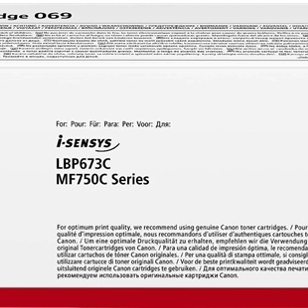 Canon 069 Negro Cartucho de Toner Original - 5094C002 1