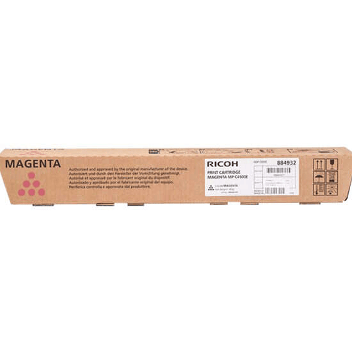 Ricoh Aficio MP-C3500/MP-C4500 Magenta Cartucho de Toner Original - 884932/888610/884936/842036 1