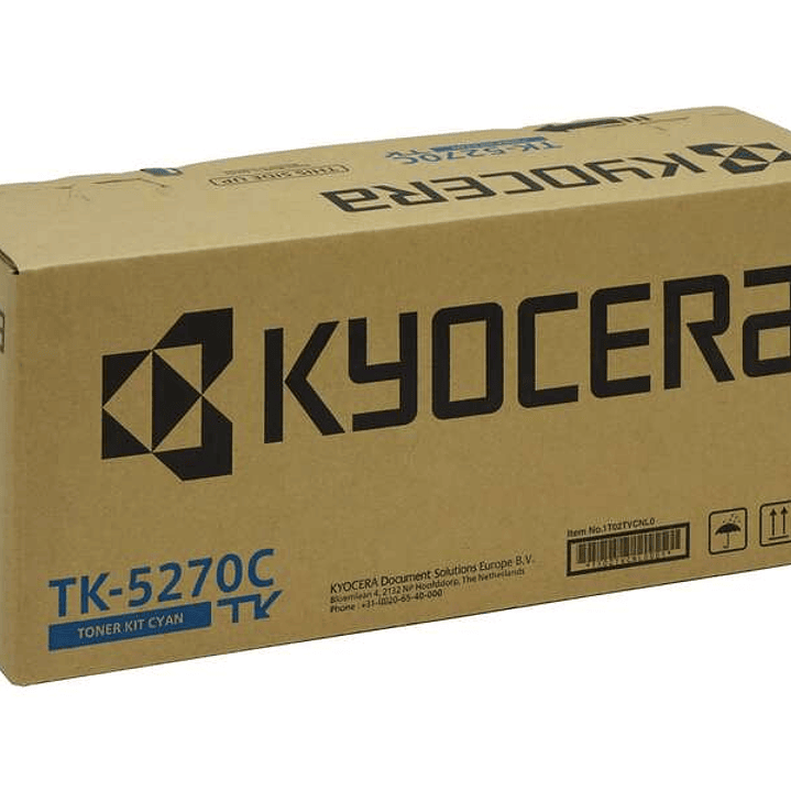 Kyocera TK5270 Cyan Cartucho de Toner Original - 1T02TVCNL0/TK5270C 1