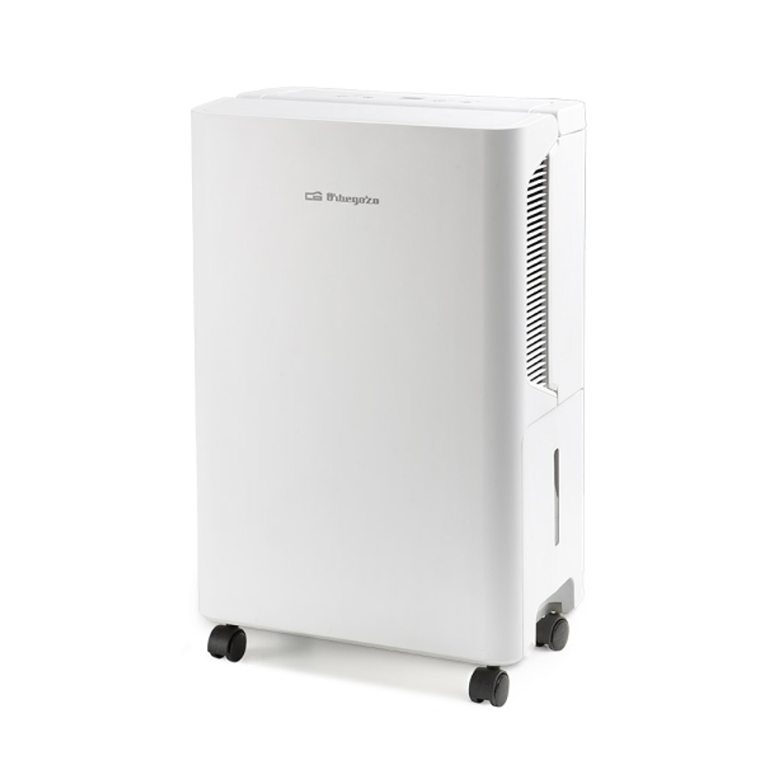Orbegozo DH 1245 Deshumidificador - Potencia 235W - Absorbe 12 L/Dia - Deposito de 2.5L - Respetuoso con el Medio Ambiente - Temporizador - Ruedas y A 1
