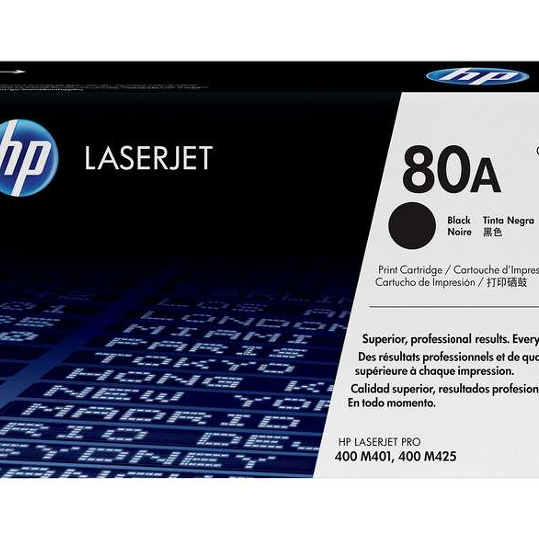 HP CF280A Negro Cartucho de Toner Original - 80A 1