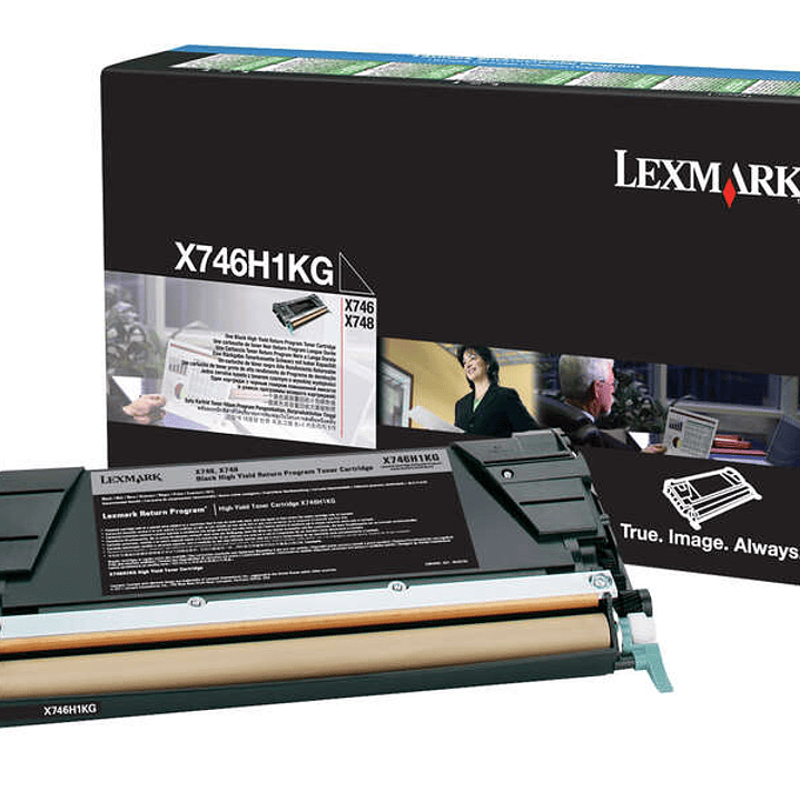 Lexmark X746/X748 Negro Cartucho de Toner Original - X746H1KG 1