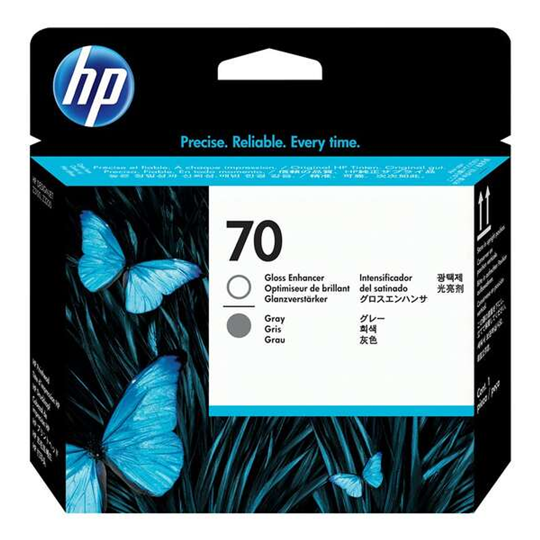 HP 70 Gris/Optimizador de Brillo Cabezal de Impresion Original - C9410A 1