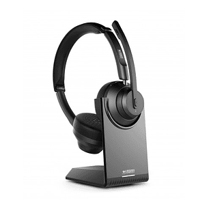 Urban Factory Movee Pro Auriculares Bluetooth 5.2 - Soporte de Carga - Microfono con Reduccion de Ruido Ambiental - Color Negro