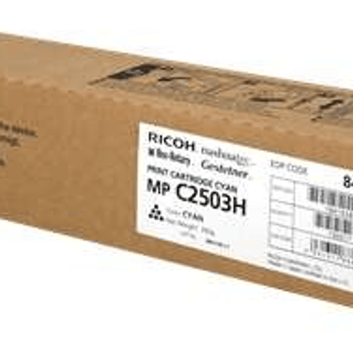 Ricoh Aficio MP-C2503SP/MP-C2003SP/MP-C2004SP/MP-C2504SP Cyan Cartucho de Toner Original - 841928 1